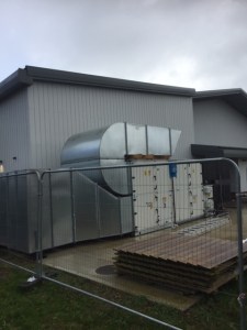 View of the current air handling unit